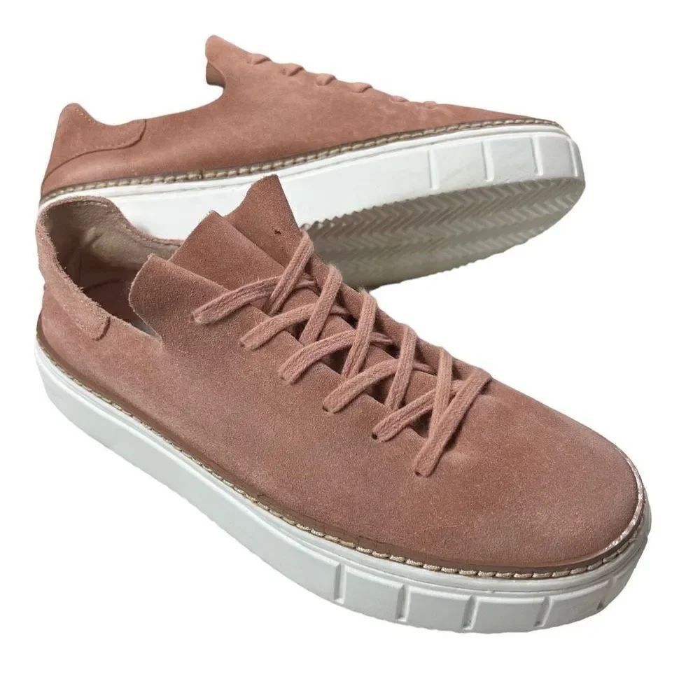 Women’s Vince Camuto Mauve Colored Leather Raiza Platform Sneakers